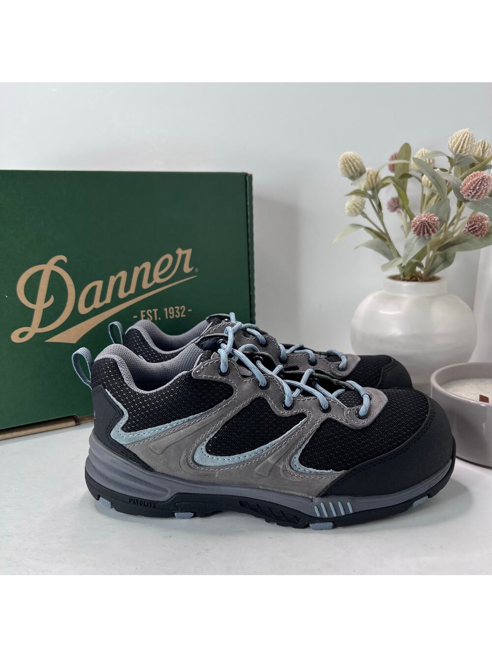 Danner Run Time 3" ESD Composite Toe Sneaker Gray/Black 12374 Women 9M NWB